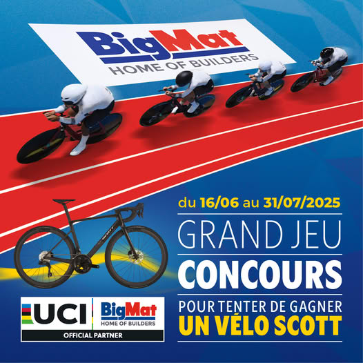 Le Grand Jeu BigMat est lancé ! 4 vélos sont à gagner : 2 VTT et 2 vélos de course