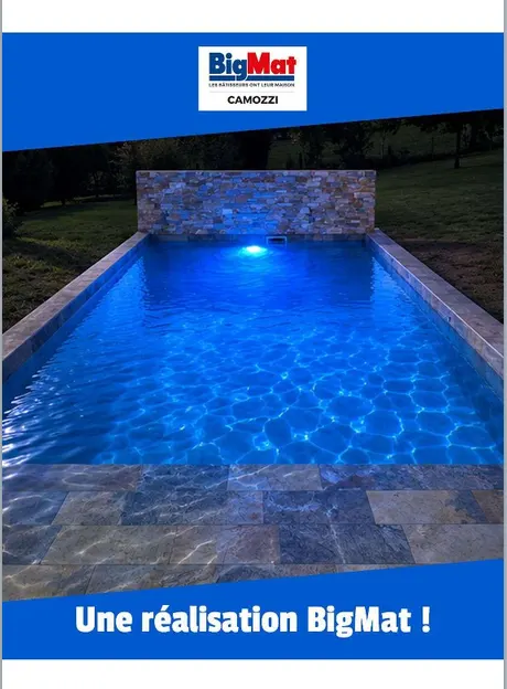 Une piscine qui révèle toute sa personnalité à la nuit tombée
